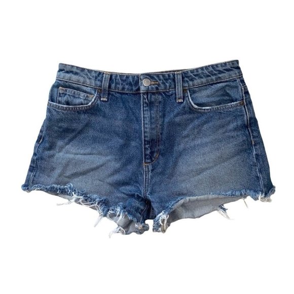 Joe’s Jeans Denim Shorts Women's Size Size  28 Medium Blue Wash High Rise Cutoff - Picture 1 of 7